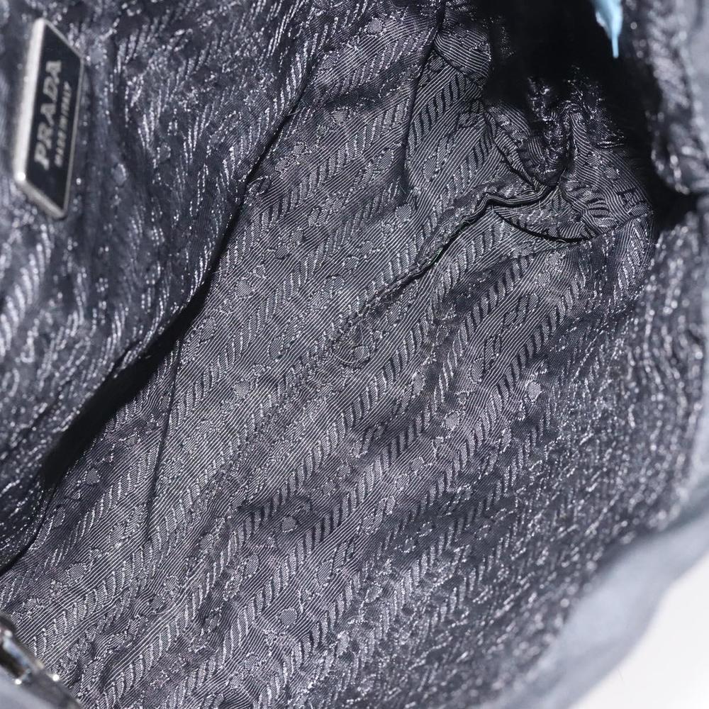 PRADA Mini Tote Bag Nylon Black Silver Auth bs26580 - Picture 9 of 16